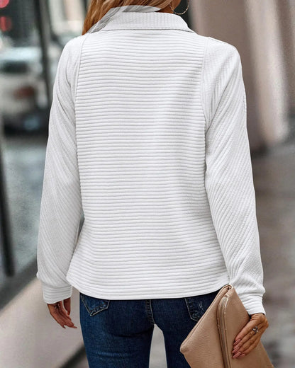 Dames Sweater met Col en Ritssluiting | Stijlvol comfort voor koelere dagen