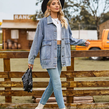 Naya – Dames denim jacket met oversized fit