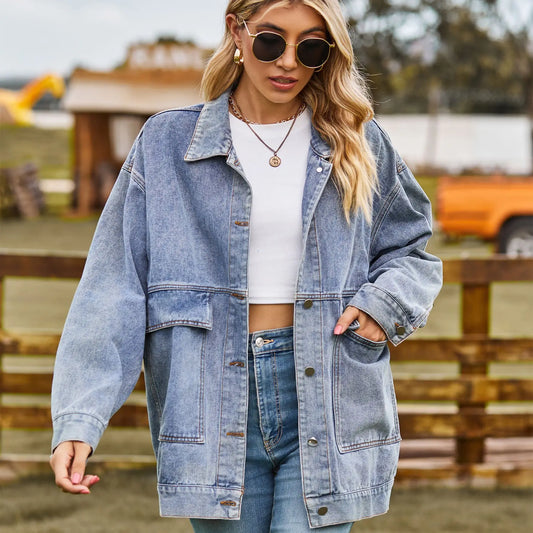 Naya – Dames denim jacket met oversized fit