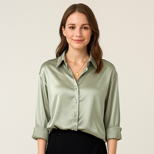 Dames Satijnen Blouse | Elegant, verfijnd en tijdloos stijlvol