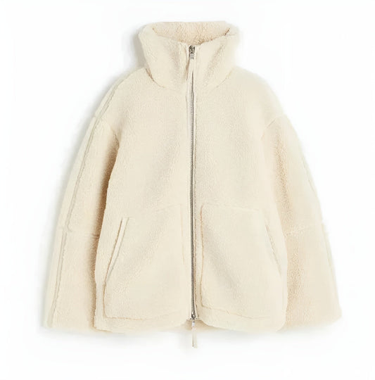 Dames Oversized Teddy Fleece Jas | Warme en trendy herfstlook