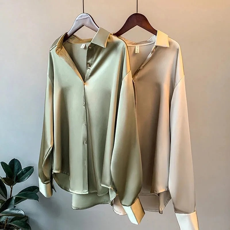 Dames Satijnen Blouse | Elegant, verfijnd en tijdloos stijlvol
