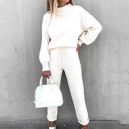 Dames Joggingpak 2-Delig | Cozy set met ballonmouwen en verstelbare taille
