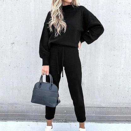 Dames Joggingpak 2-Delig | Cozy set met ballonmouwen en verstelbare taille