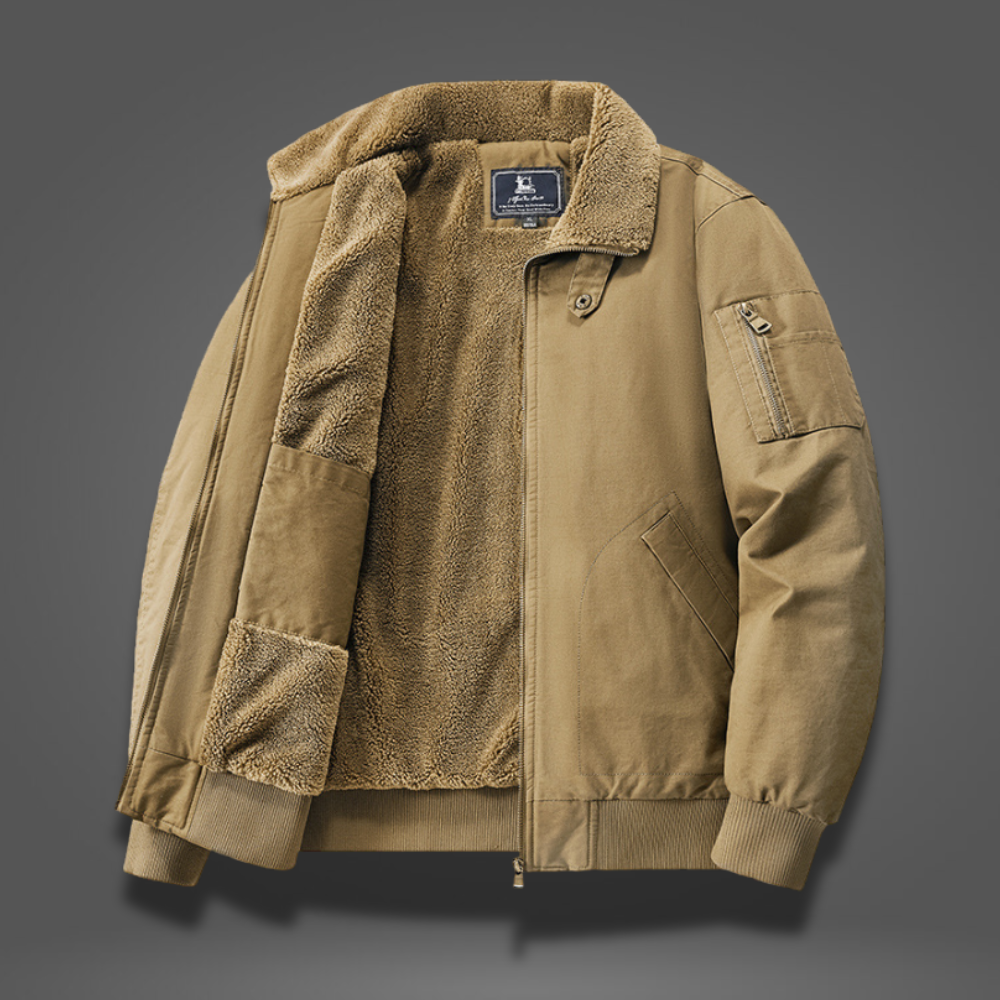 Heren Bomberjack met Fleece Voering | Warm, stijlvol en ideaal voor koude dagen