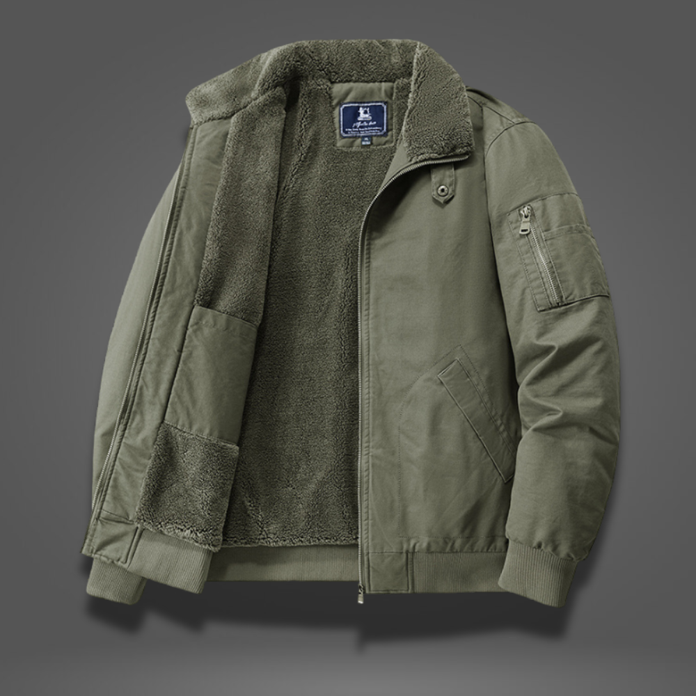Heren Bomberjack met Fleece Voering | Warm, stijlvol en ideaal voor koude dagen