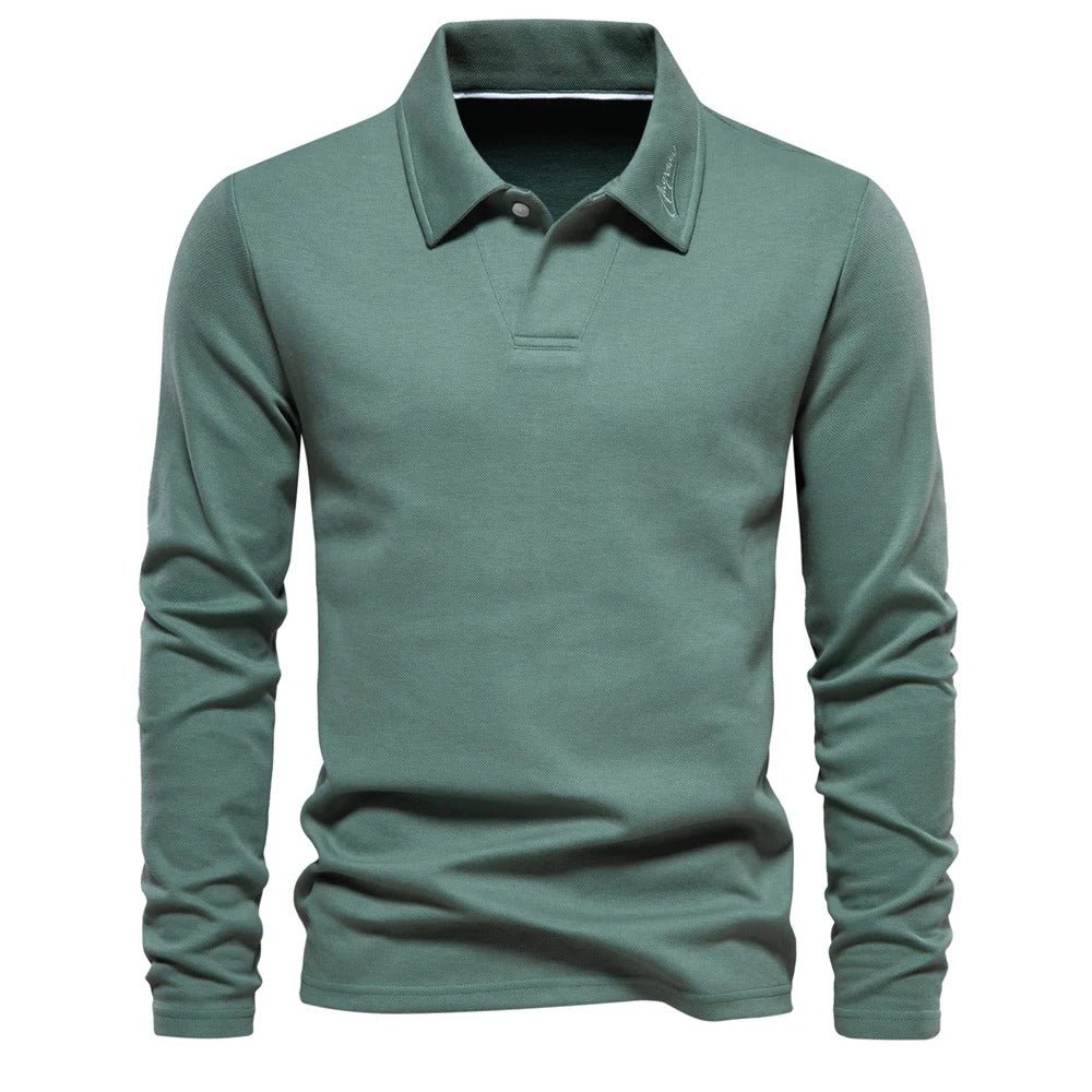 Heren Poloshirt met Lange Mouwen | Tijdloze klasse voor elke gelegenheid