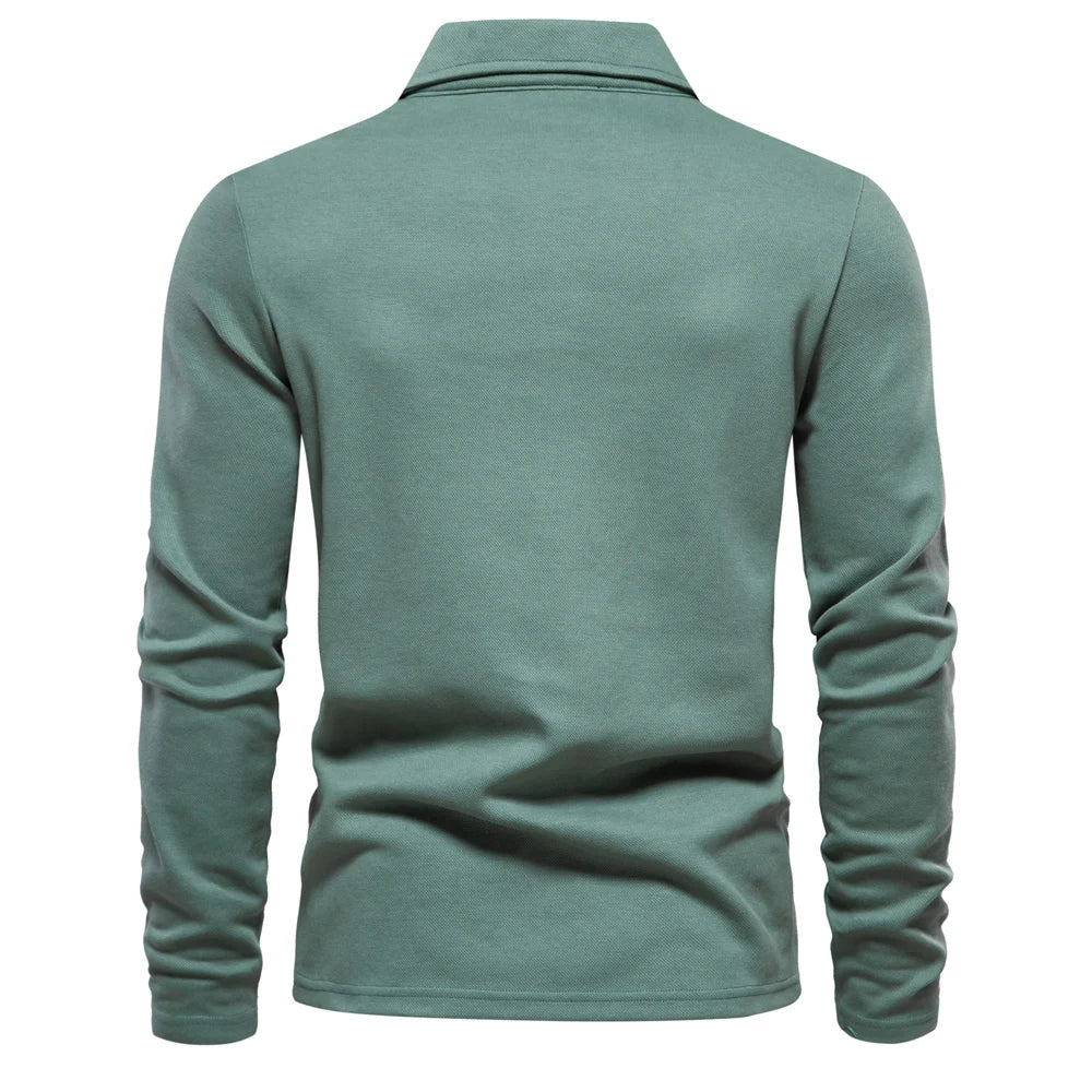 Heren Poloshirt met Lange Mouwen | Tijdloze klasse voor elke gelegenheid