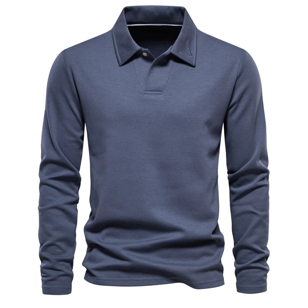 Heren Poloshirt met Lange Mouwen | Tijdloze klasse voor elke gelegenheid