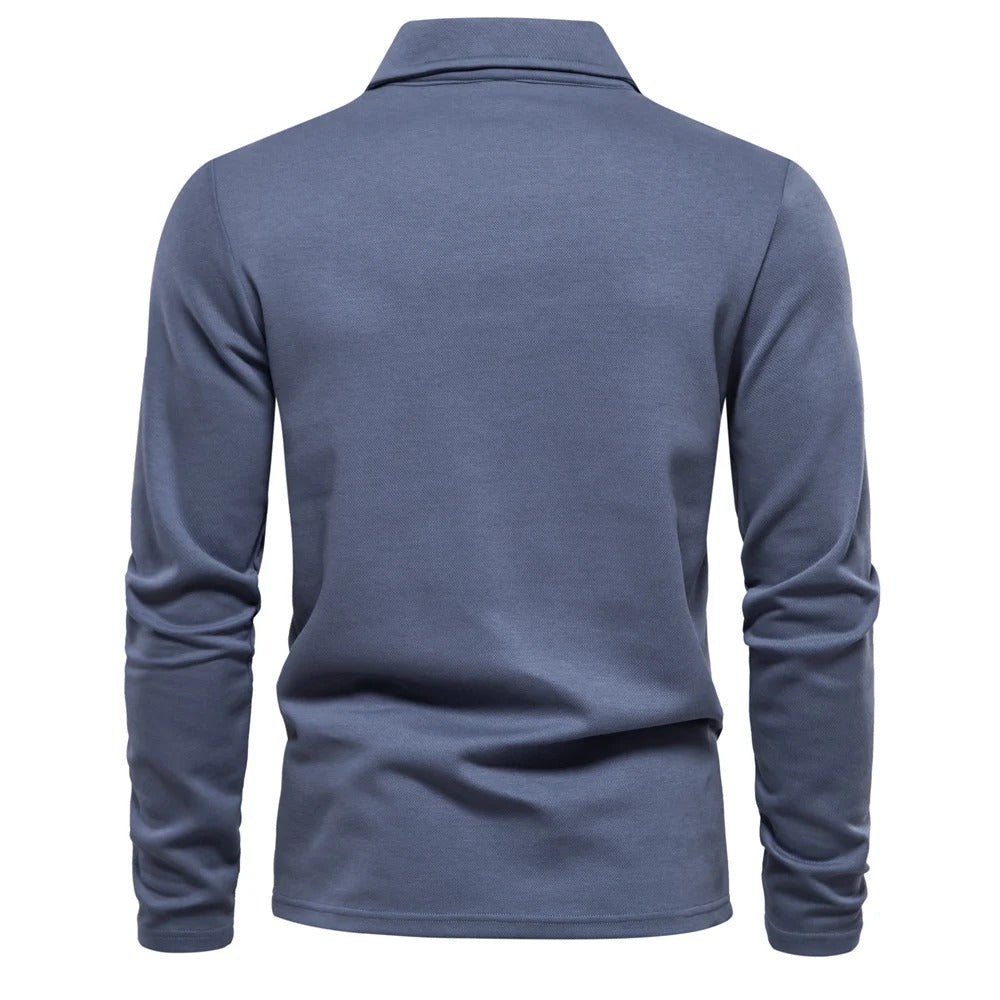 Heren Poloshirt met Lange Mouwen | Tijdloze klasse voor elke gelegenheid