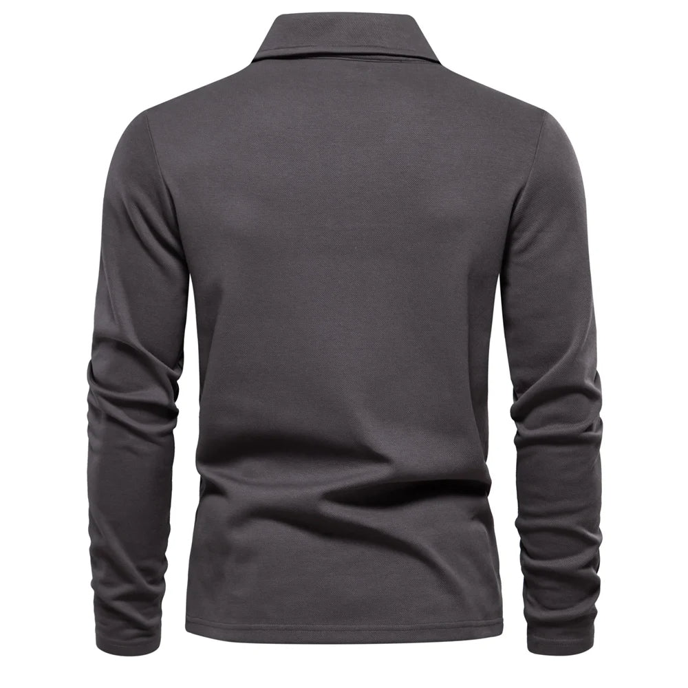 Heren Poloshirt met Lange Mouwen | Tijdloze klasse voor elke gelegenheid