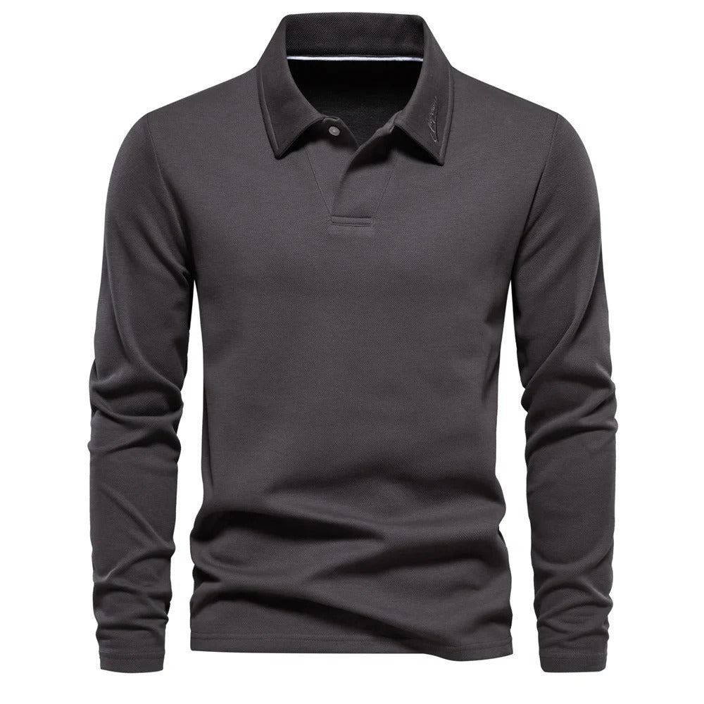 Heren Poloshirt met Lange Mouwen | Tijdloze klasse voor elke gelegenheid