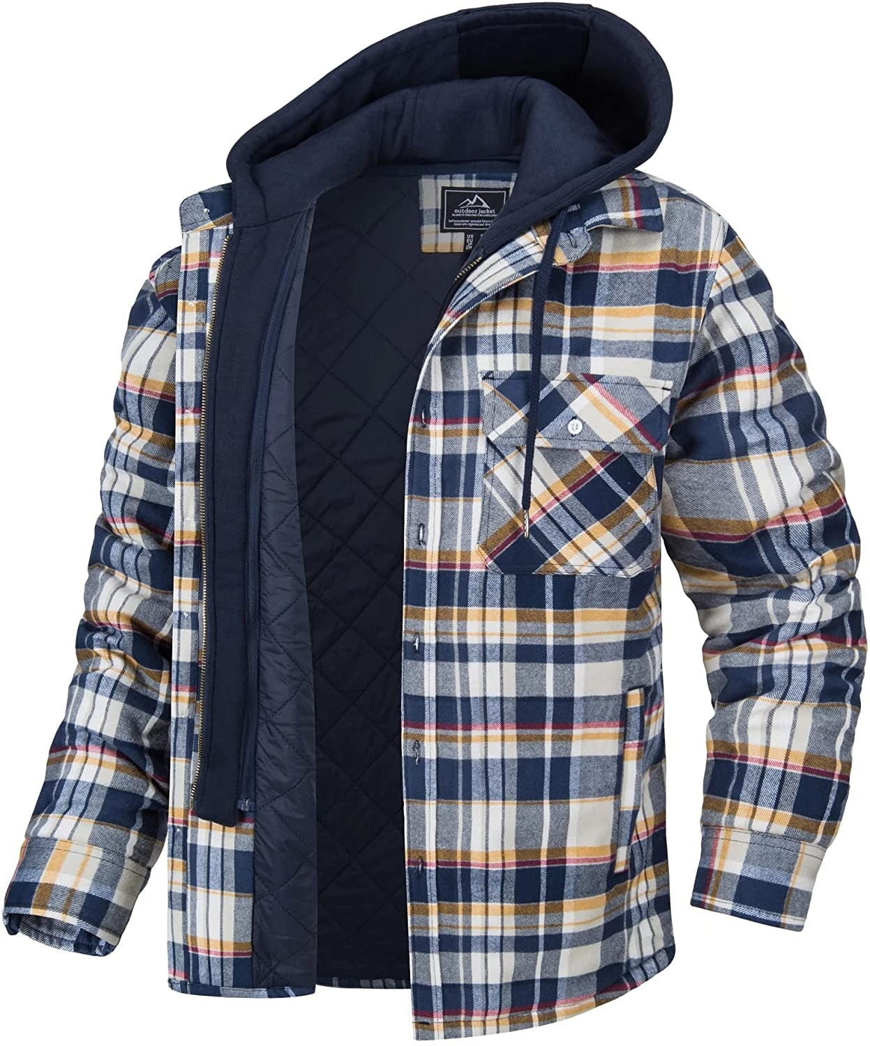 Heren Geruite Jas met Capuchon | Stoer, warm en comfortabel voor elke dag