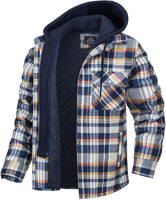 Heren Geruite Jas met Capuchon | Stoer, warm en comfortabel voor elke dag