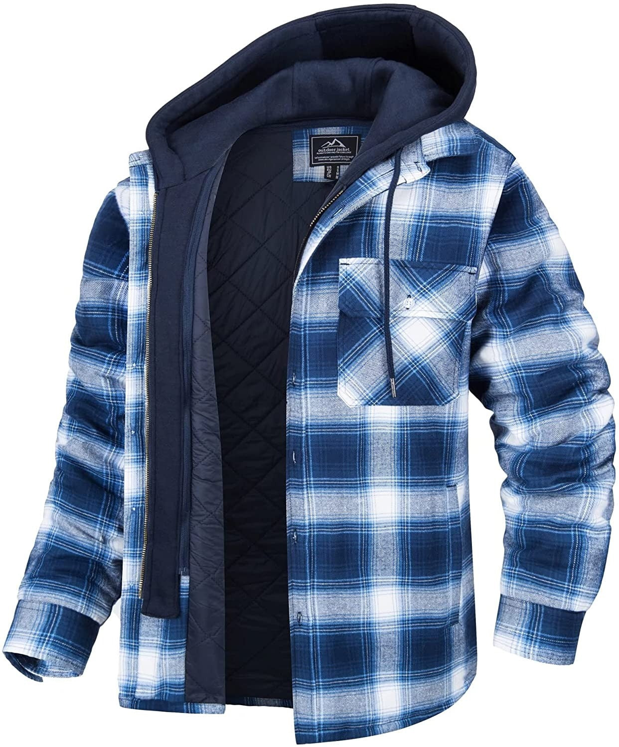 Heren Geruite Jas met Capuchon | Stoer, warm en comfortabel voor elke dag