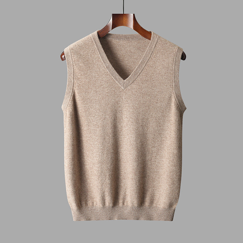 Heren Spencer Wol met V-hals | Tijdloos, comfortabel en perfect voor laagjes