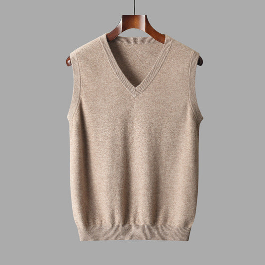 Heren Spencer Wol met V-hals | Tijdloos, comfortabel en perfect voor laagjes