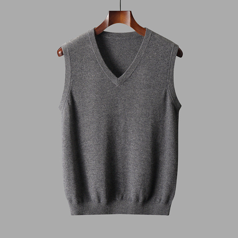 Heren Spencer Wol met V-hals | Tijdloos, comfortabel en perfect voor laagjes