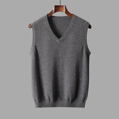 Heren Spencer Wol met V-hals | Tijdloos, comfortabel en perfect voor laagjes
