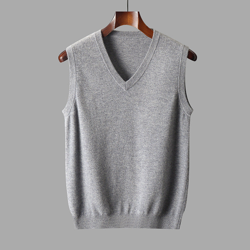 Heren Spencer Wol met V-hals | Tijdloos, comfortabel en perfect voor laagjes