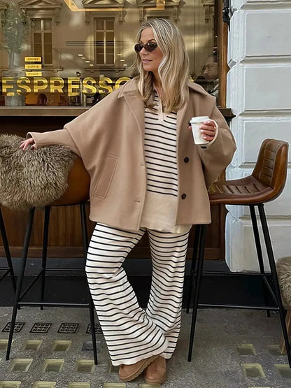 Auren – Oversized dames mantel met luxe comfort