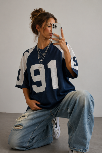 Dames Oversized Jersey Top | Trendy streetwear voor elke dag