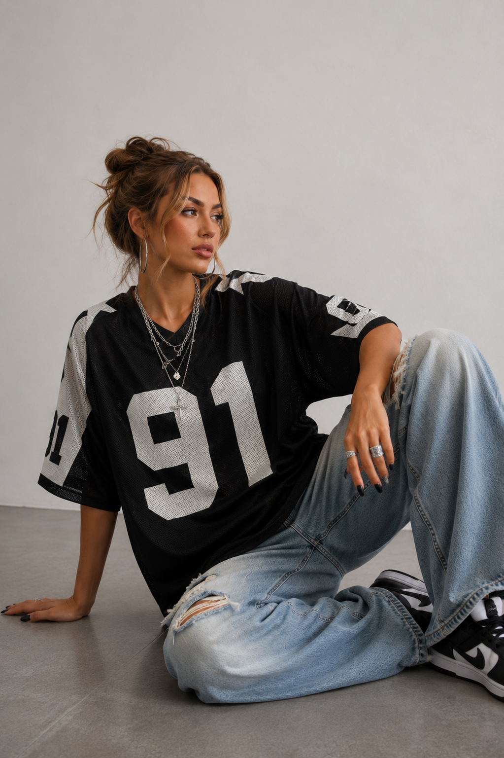 Dames Oversized Jersey Top | Trendy streetwear voor elke dag