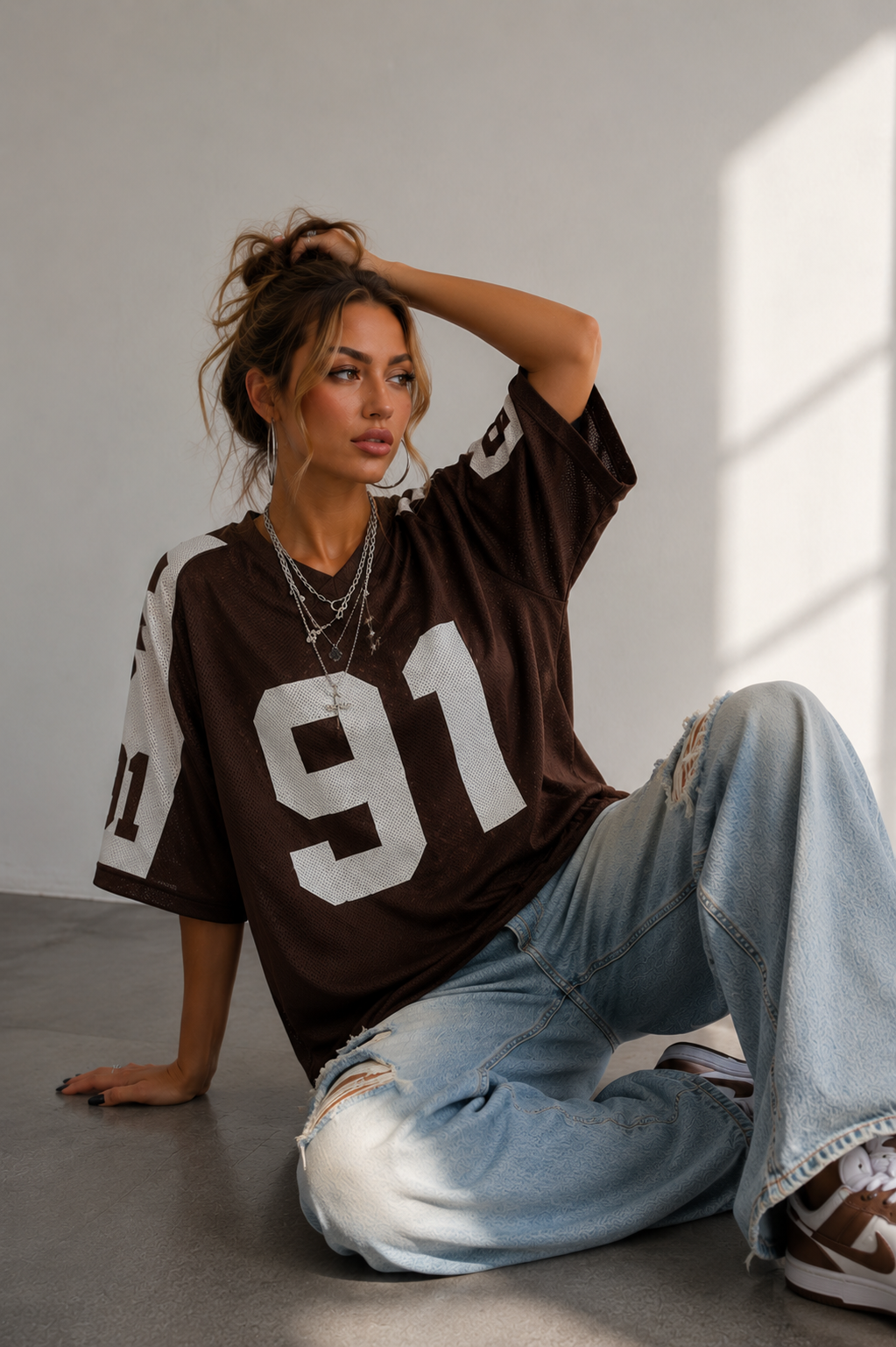 Dames Oversized Jersey Top | Trendy streetwear voor elke dag