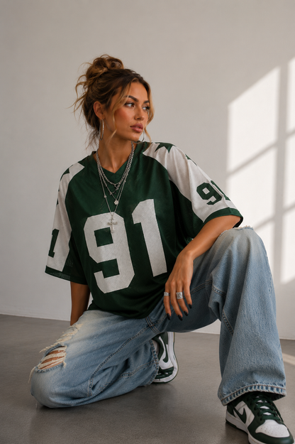 Dames Oversized Jersey Top | Trendy streetwear voor elke dag