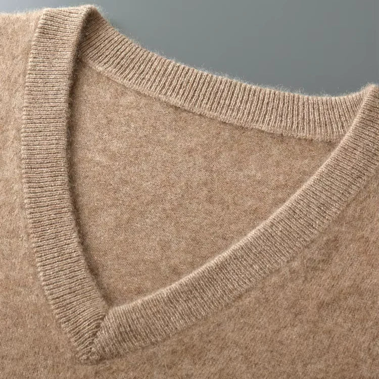Heren Spencer Wol met V-hals | Tijdloos, comfortabel en perfect voor laagjes