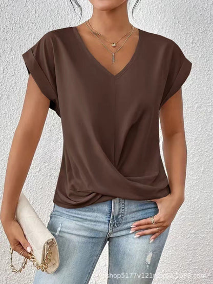 Dames V-Hals T-Shirt | Luchtig comfort voor elke dag