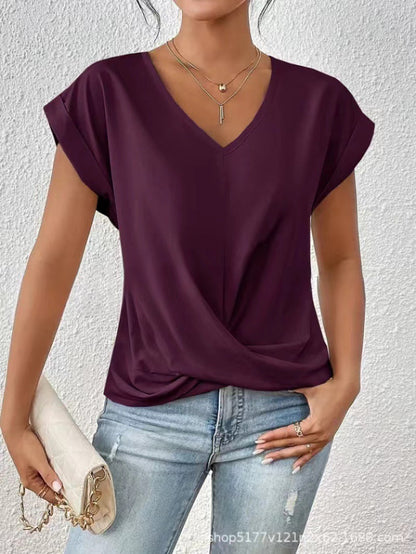 Dames V-Hals T-Shirt | Luchtig comfort voor elke dag