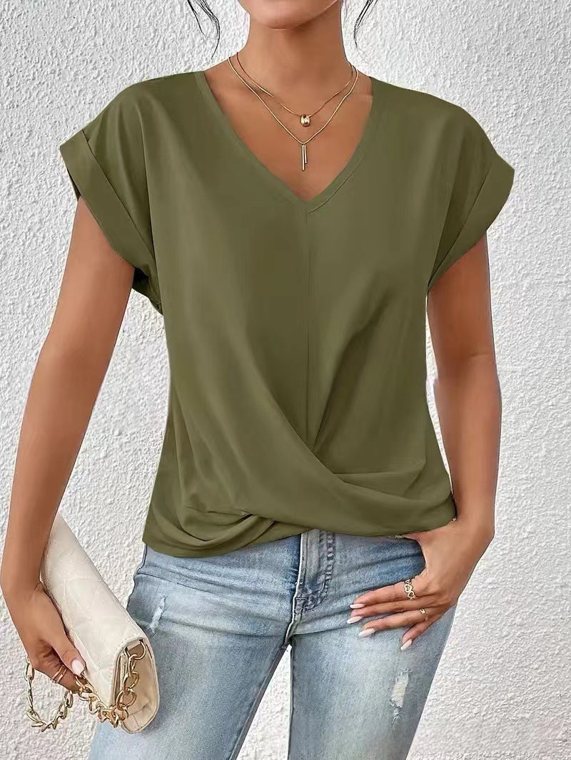 Dames V-Hals T-Shirt | Luchtig comfort voor elke dag