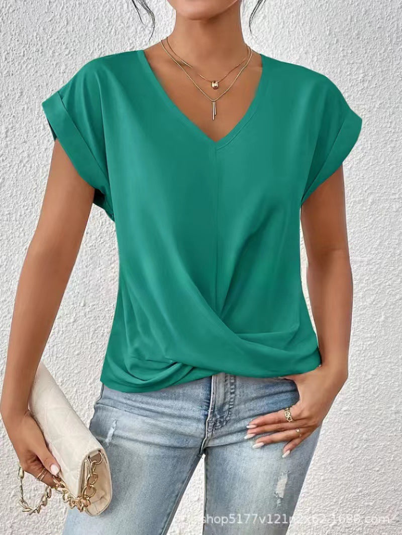 Dames V-Hals T-Shirt | Luchtig comfort voor elke dag