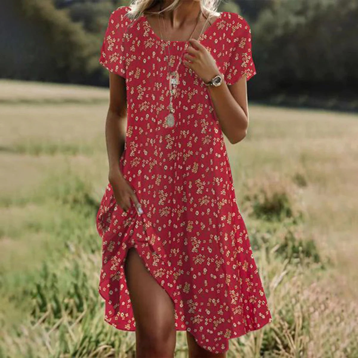 Dames Midi Jurk | Luchtige elegantie voor warme dagen