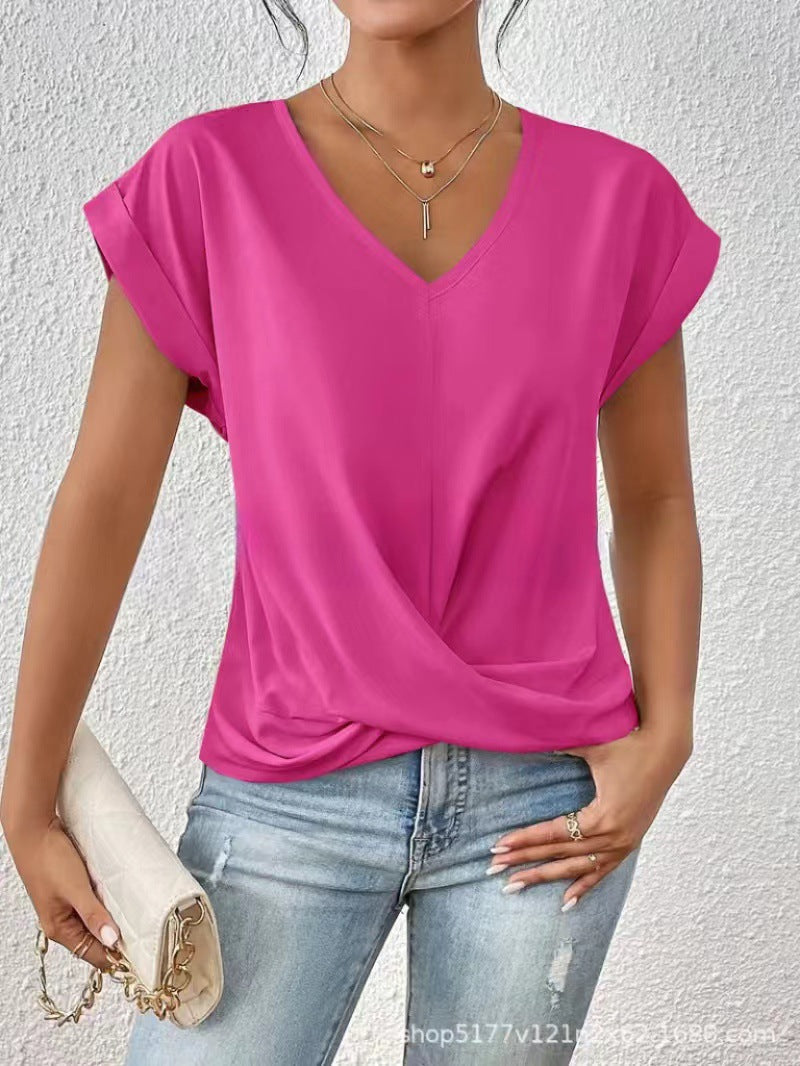 Dames V-Hals T-Shirt | Luchtig comfort voor elke dag