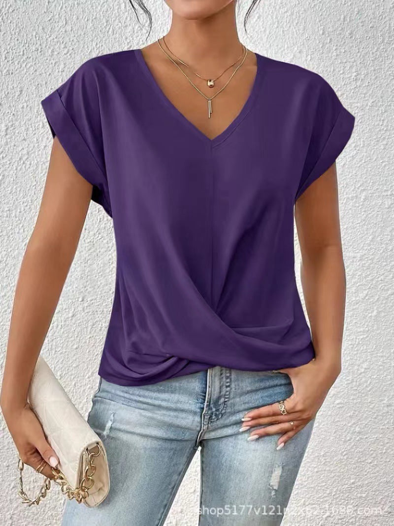 Dames V-Hals T-Shirt | Luchtig comfort voor elke dag