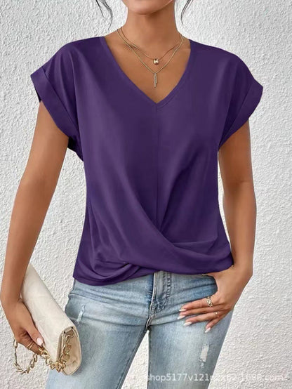Dames V-Hals T-Shirt | Luchtig comfort voor elke dag