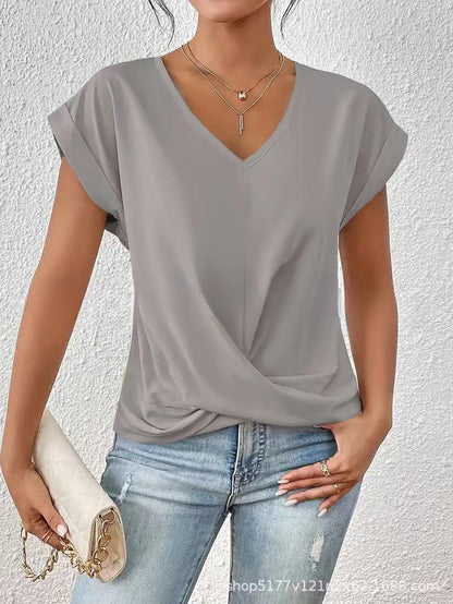 Dames V-Hals T-Shirt | Luchtig comfort voor elke dag