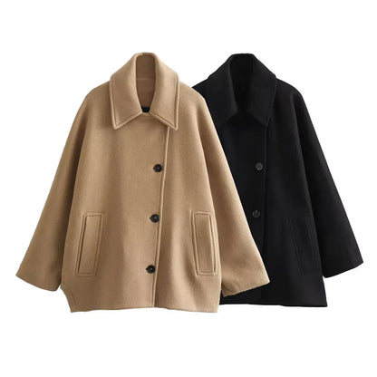 Auren – Oversized dames mantel met luxe comfort