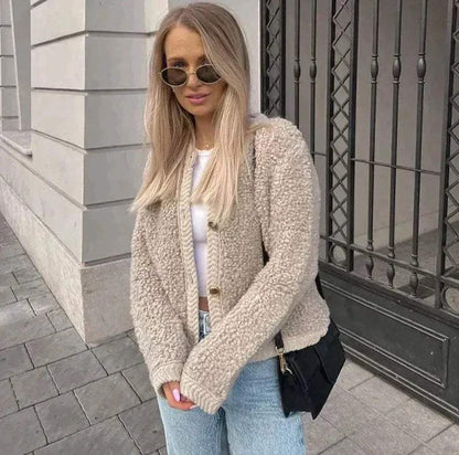 Lena – Dames Teddy Vest met Stijlvolle Touch