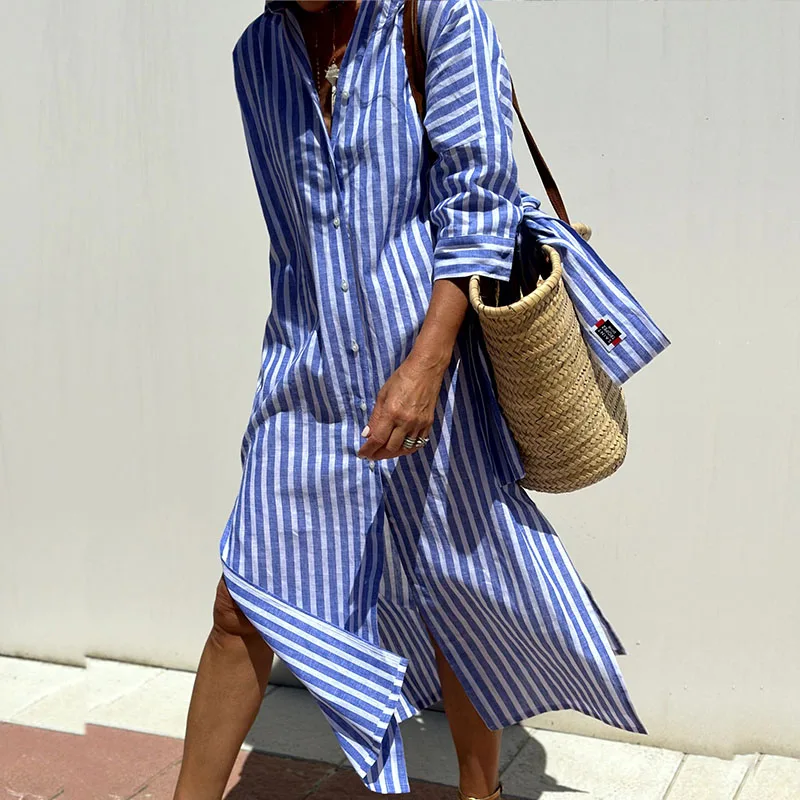 Elin – Dames overhemdjurk met zomerse flair
