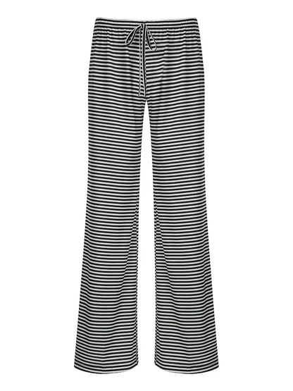 Serenya – Dames gestreepte broek met relaxte pasvorm