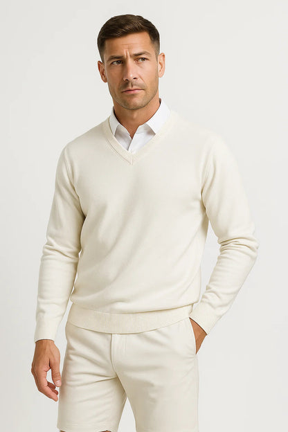 Heren Trui met V-hals | Slim Fit, stijlvol en veelzijdig