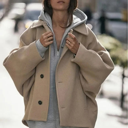 Auren – Oversized dames mantel met luxe comfort