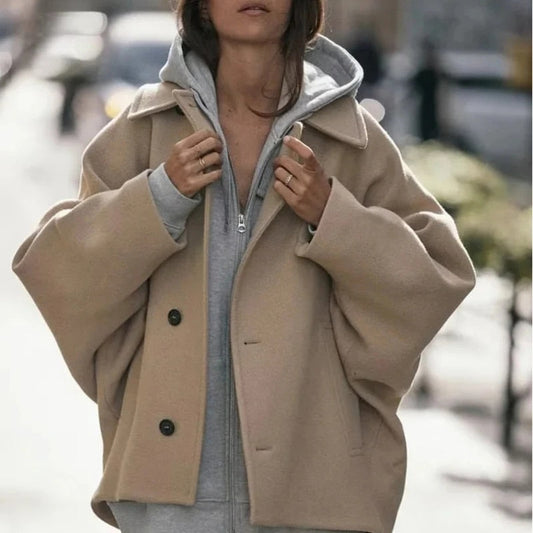 Auren – Oversized dames mantel met luxe comfort