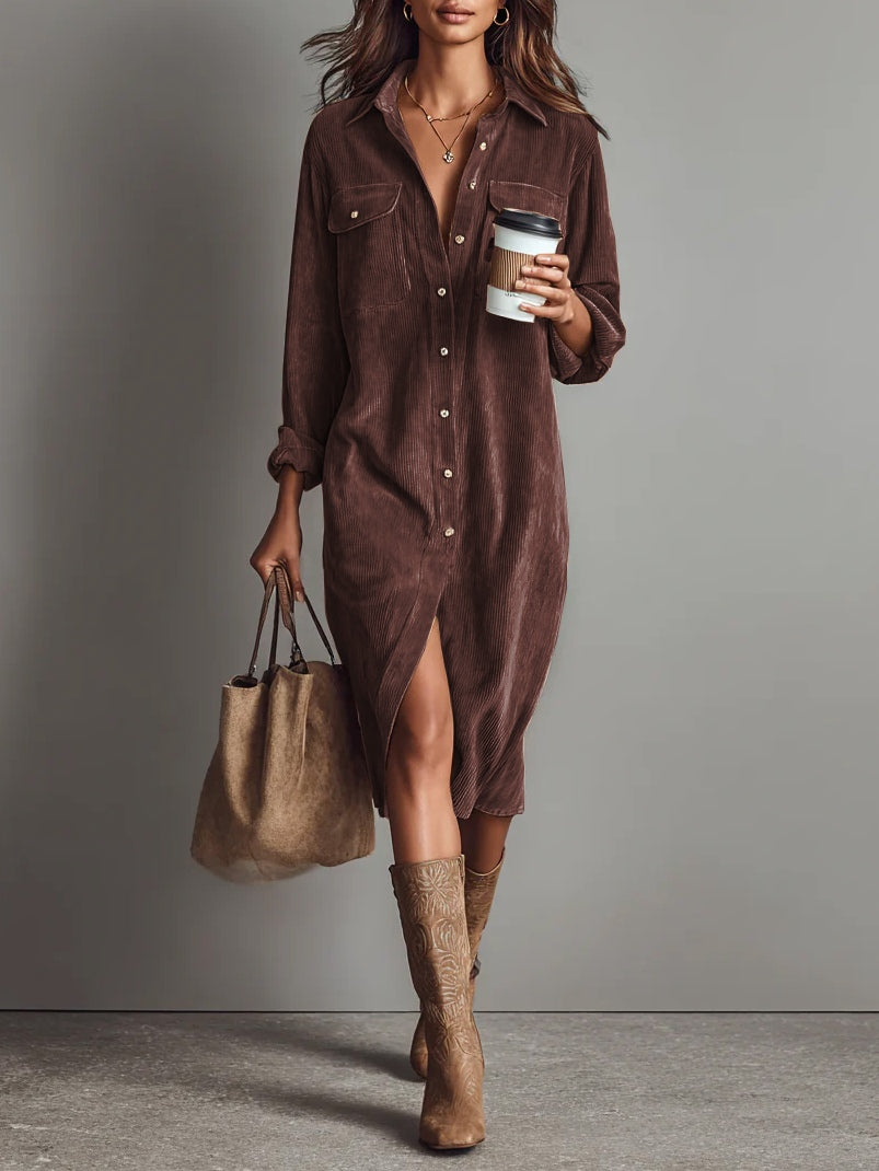 Dames Zomer Midi Jurk | Casual comfort met retro uitstraling