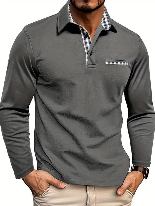Heren Polo met Lange Mouwen | Casual stijl met verfijnde details