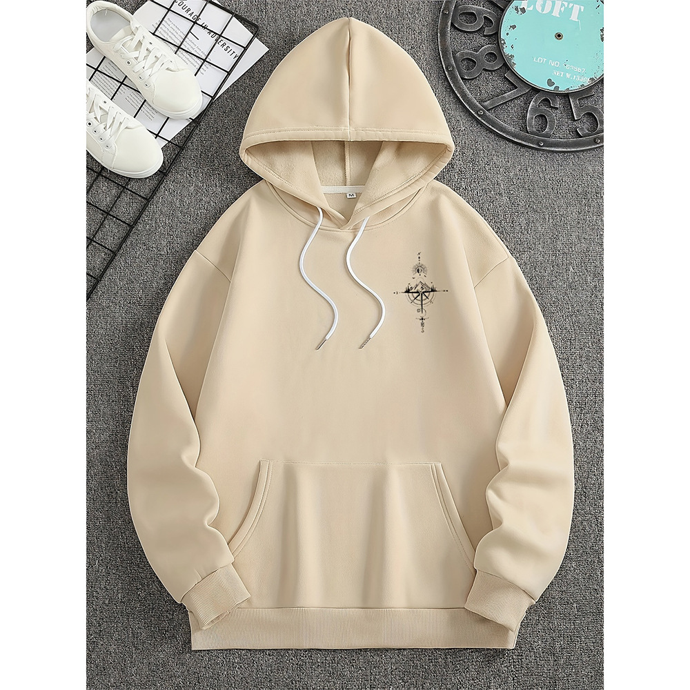 Heren Hoodie | Comfort, stijl en een stoer kompasdesign