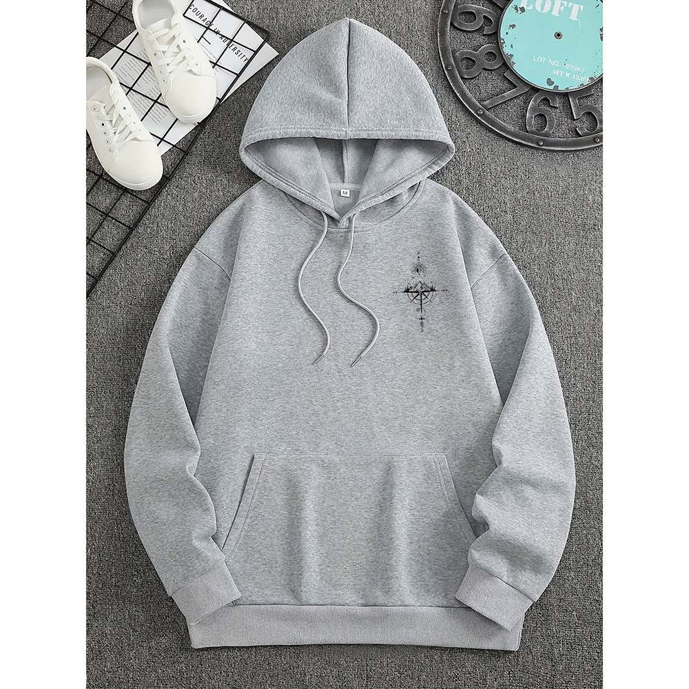 Heren Hoodie | Comfort, stijl en een stoer kompasdesign